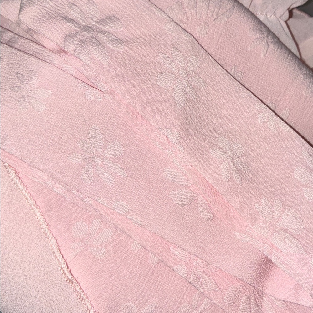Elegant Pink Ruffled Blouse Sz 1X NWT - Picture 5 of 5